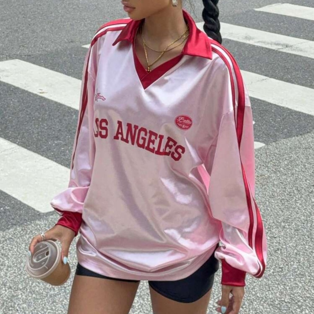 SHEIN Pink and Red Top